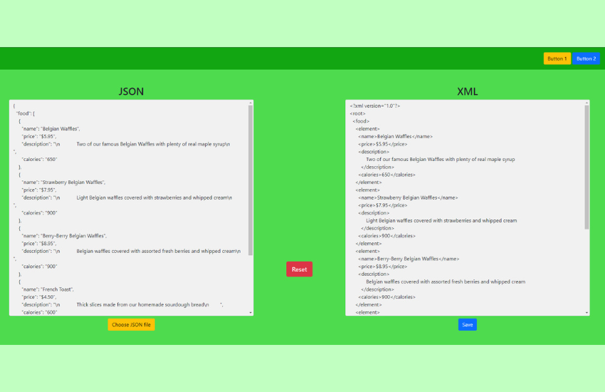XML2JSON