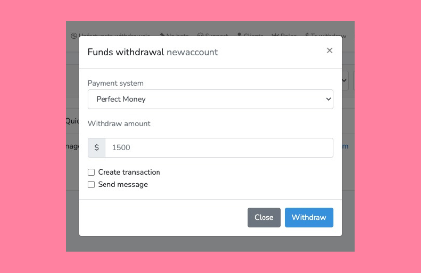 casino funds withdrawal
